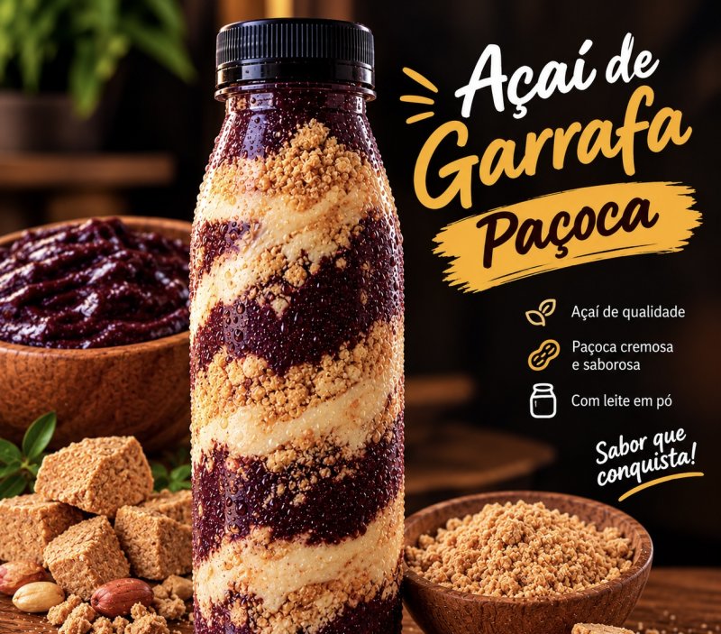 Açaí com paçoca 500 ml